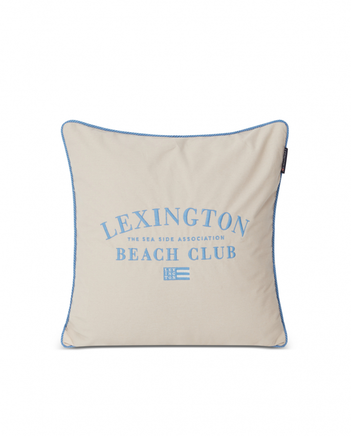Lexington Beach Club Embroidered Organic Cotton Tyynynpäällinen ryhmässä Tyynyt ja täkit / Tyynyt / Koko / Tyyny 50x50 cm @ Sängvaruhuset Elgen (122302512022)