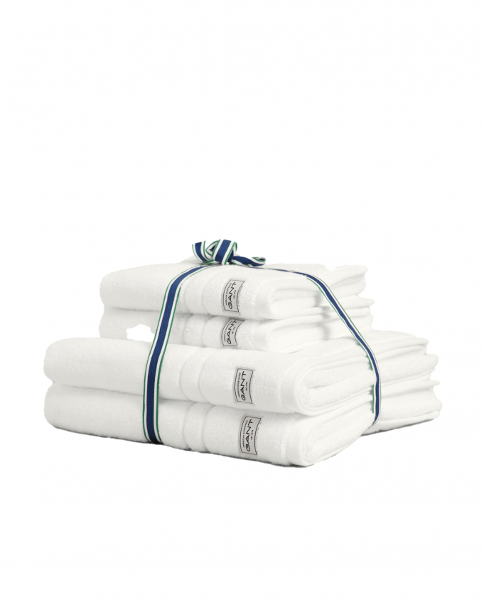 GANT Home Premium Towels White 4-pakke i gruppen Tilbehør / Frotté / Håndklæder hos Sängvaruhuset Elgen (852012418_110)