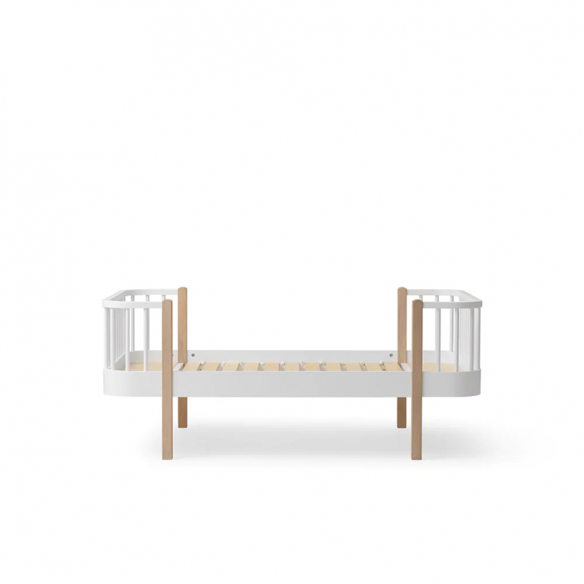 Oliver Furniture Wood Original Lastensänky Valkoinen/Tammi ryhmässä Sängyt / Kaikki sängyt / Kerrossängyt ja lastensängyt / Juniorisängyt @ Sängvaruhuset Elgen (04140101)