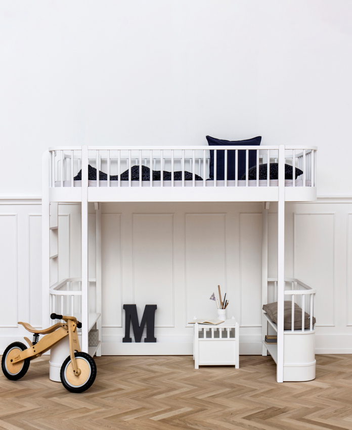Oliver Furniture Wood Original Loftsäng Vit/Ek
