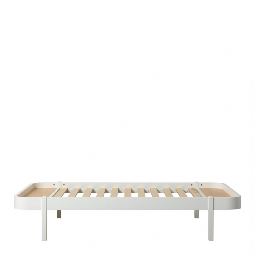 Oliver Furniture Wood Lounger Bed vit/ek 120 cm
