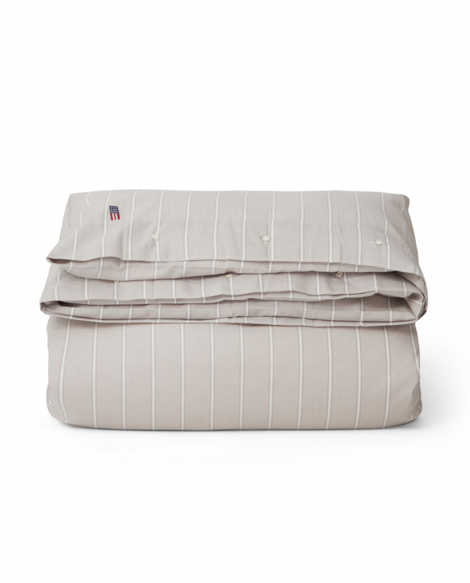 Lexington Gray/White Striped Lyocell/Cotton Påslakan i gruppen Sängkläder / Påslakan hos Sängvaruhuset Elgen (11230029_760000)
