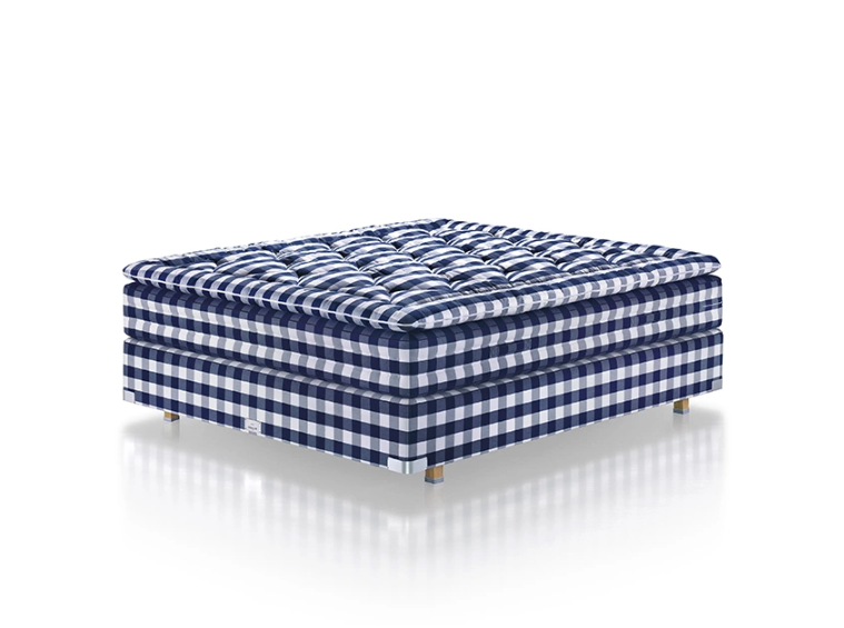 Hästens 2000T Jenkkisänky Solid Grey Check 180x210 cm ryhmässä Sängyt / Jenkkisängyt / Jenkkisängyt 180 cm / Jenkkisängyt 180x210 cm @ Sängvaruhuset Elgen (56448101)