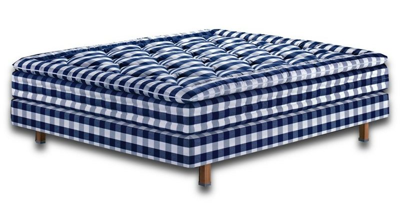 Hästens Maranga Kontinentalsäng Solid Grey Check 105x210 cm i gruppen Sängar / Sängmärken / Hästens Sängar / Hästens SET-Artiklar hos Sängvaruhuset Elgen (65153001)