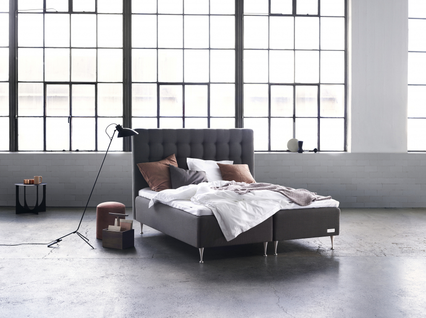 Carpe Diem Beds Malö Ramsäng Luxury Dark Gray 105x210 cm