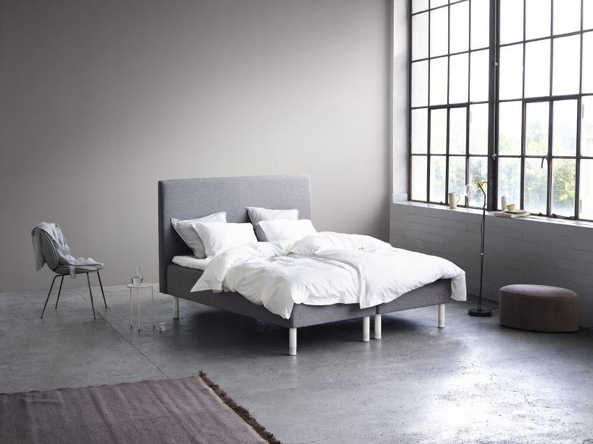 Carpe Diem Beds Koster Ramsäng Luxury Light Grey 90x210 cm