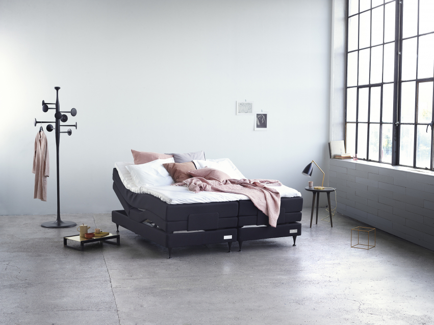 Carpe Diem Beds Saltö Ställbar Säng Luxury Light Grey 120x200 cm