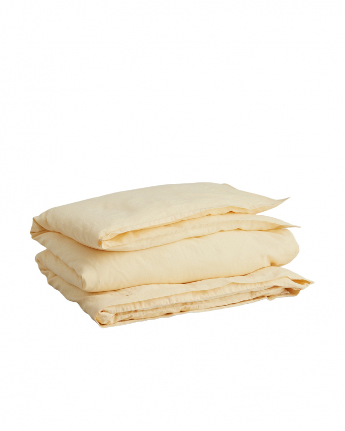 GANT Home Cotton Linen Påslakan Butter Yellow i gruppen Sängkläder / Varumärken / Gant Home hos Sängvaruhuset Elgen (8510259030000)
