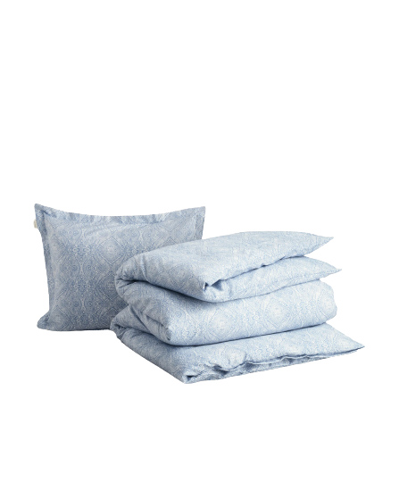 GANT Home Muscari Blue - Paisleymönstrat sengesæt 150x210 cm i gruppen Sengetøj / Dynebetræk / Størrelse / Dynebetræk 150x210 cm hos Sängvaruhuset Elgen (851030613_438)