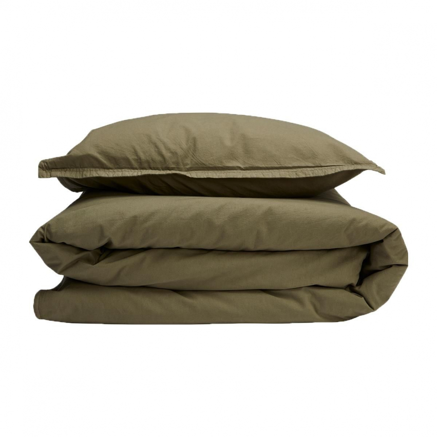 Gripsholm Påslakanset Vintage Aloe Green 150x210 cm
