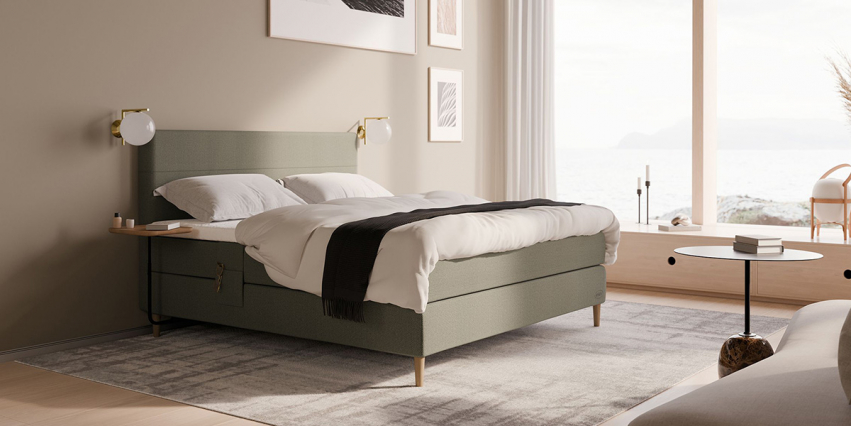 Jensen Ambassadör+ Kontinentalsäng 140x210 cm i gruppen Sängar / Sängar 140 cm / Sängar 140x210 cm hos Sängvaruhuset Elgen (QC6030443_140_01)