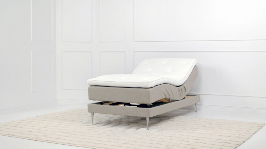 Winga Premium Säädettävä sänky Beige 90 ryhmässä Sängyt / Kaikki sängyt / Säädettävät sängyt / Säädettävä sänky 90x200 cm @ Sängvaruhuset Elgen (V814005101401)