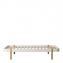 Oliver Furniture Wood Lounger Bed vit/ek 90 cm