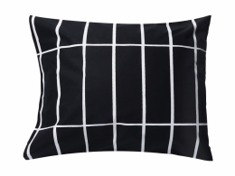  Marimekko Örngott Tiiliskivi Black/white 50x60 cm