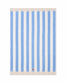 Lexington Block Striped Handduk Sky blue/White/Moonbeam