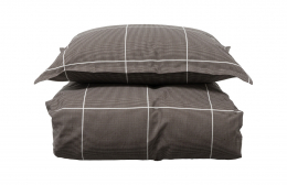 Borås Cotton Billie Påslakanset Brun 150x210 cm