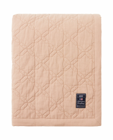 Lexington Quilted Recycled Cotton Sengetæppe Beige