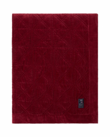 Lexington Quilted Organic Cotton Velvet Överkast Red