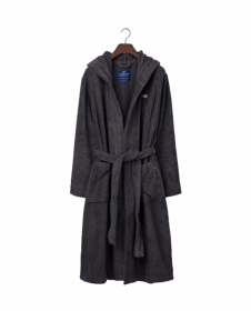 Lexington Quinn Unisex Morgonrock med luva Charcoal