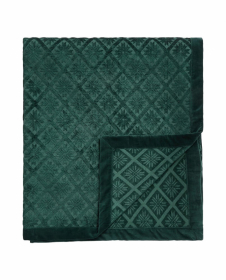 Lexington Jacquard Viscose/Cotton Bedspread Green