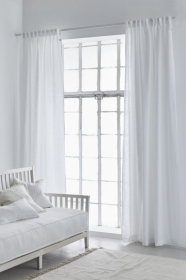 Himla Sunshine Gardin med Veckband White 140x290cm