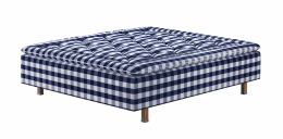 Hästens Ramsäng Superia Solid Grey Check 80x200 cm medium