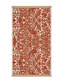 William Morris Badrumsmatta Strawberry Thief Linen/Rust 50x90 cm