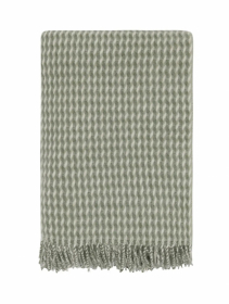 Hoie Teide Ullpläd Dämpad Grön 120x180 cm