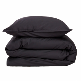 Gripsholm Påslakanset Bamboo Solid Anthracite