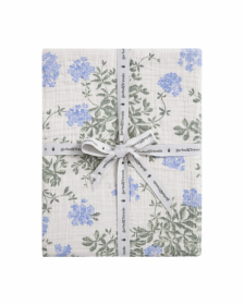Garbo & Friends Fitted Sheet Muslin Plumbago 