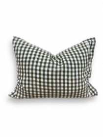 Lovely Linen Misty Örngott Square Jeep green