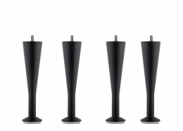 Ekens Sängben Design Mattsvart 12 cm