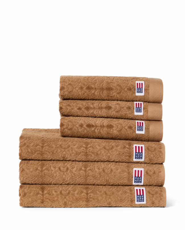Lexington Velour Jacquard Ornament Handduk Fudge