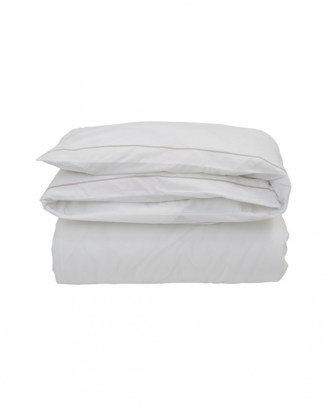 Lexington Hotel Collection Dynebetræk Percale Hvid/ Beige
