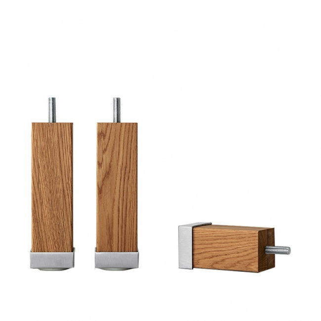 Hästens Sengeben Firkantet Bøg med aluminiumsfod