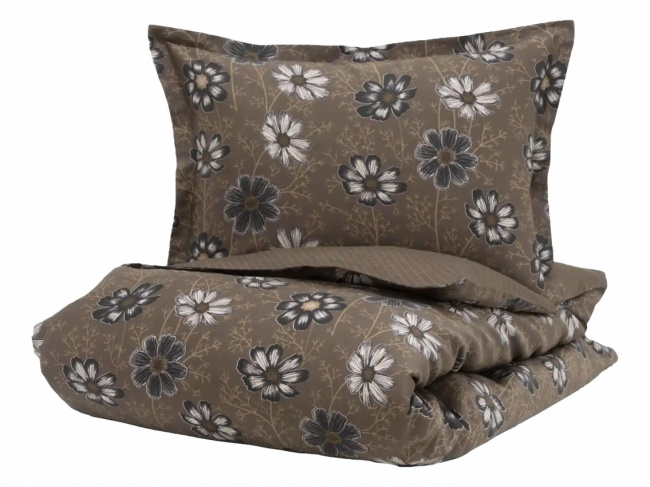 Borås Cotton Viola Sengesæt Brun 150x210 cm