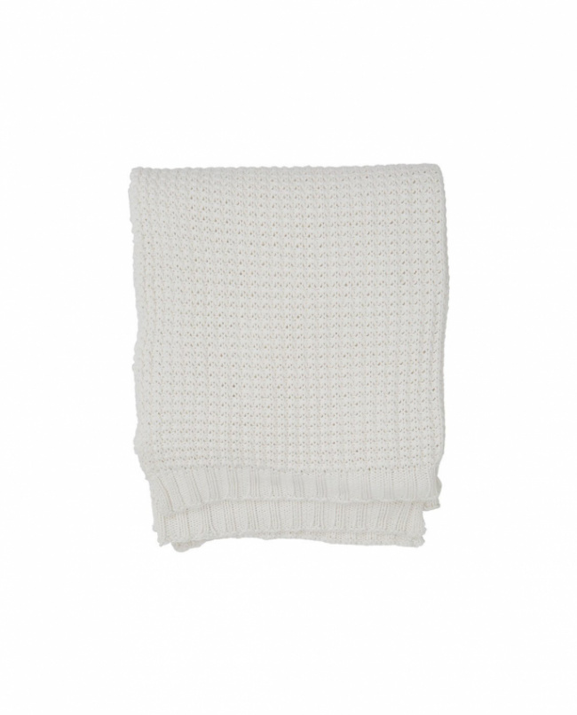 Lexington Knitted Cotton Throw Beige