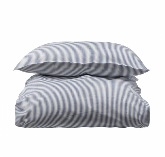 Borås Cotton Cille Påslakanset Blå 150x210 cm