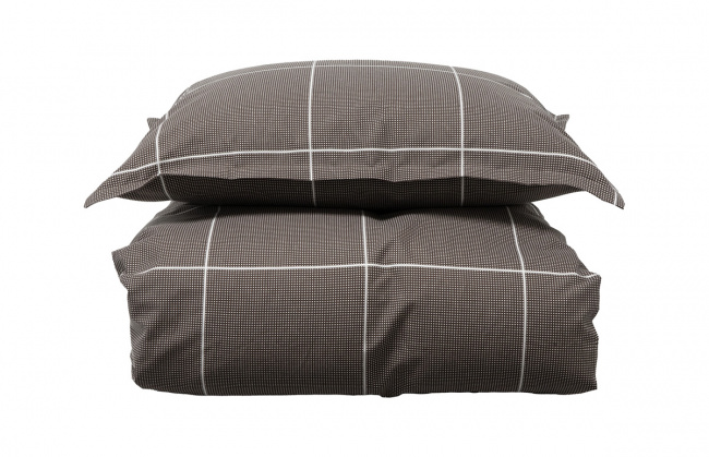 Borås Cotton Billie Påslakanset Brun 150x210 cm