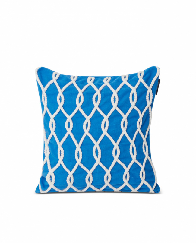 Lexington Blue/White Rope Deco Recycled Cotton Canvas Pudebetræk
