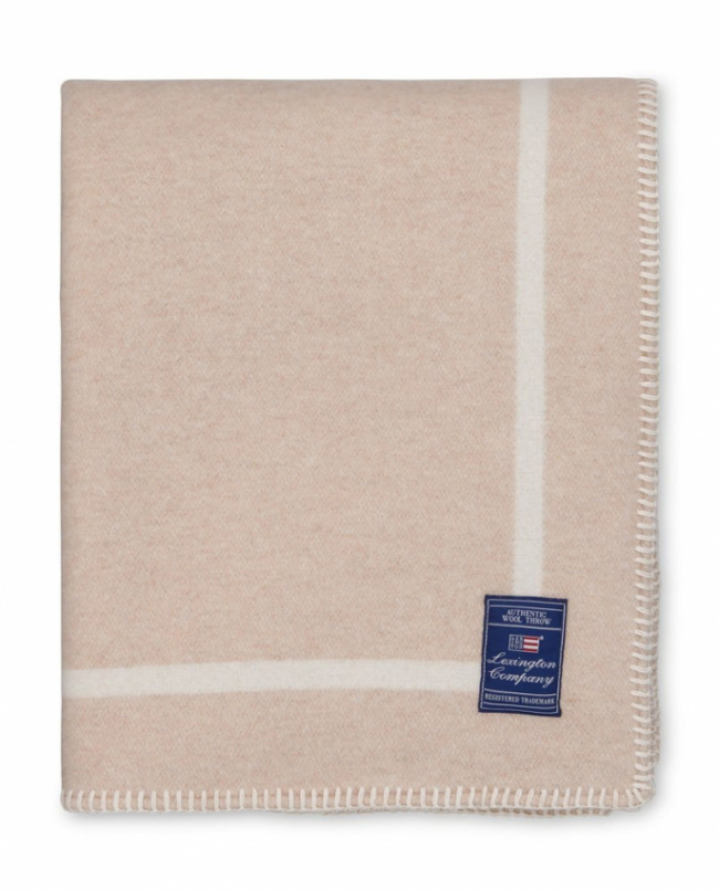 Lexington Bear Jacquard Recycled Wool Plaid 130x170 cm