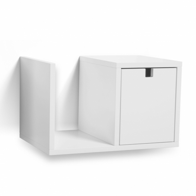 Mavis Falsterbo Vägghängt Sängbord (Vitlack)