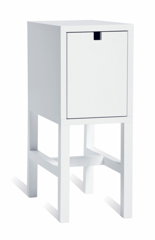 Mavis Falsterbo Sängbord Lågt (Vitlack)