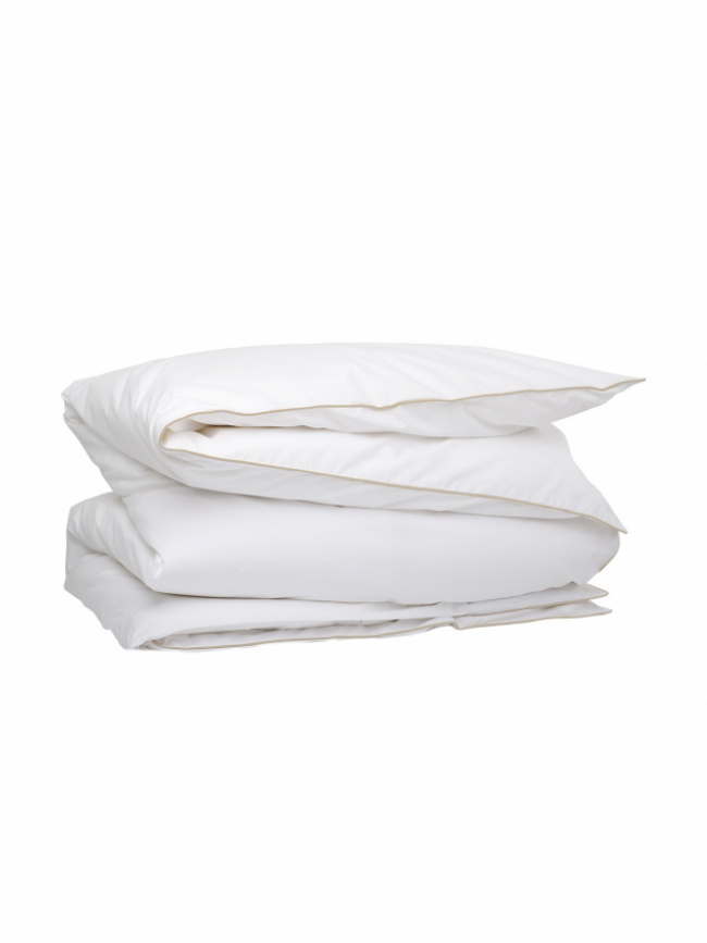 Mille Notti Påslakan Allegro EKO Vit/Beige