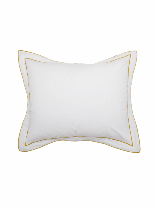 Mille Notti Örngott Allegro EKO Vit/Gul