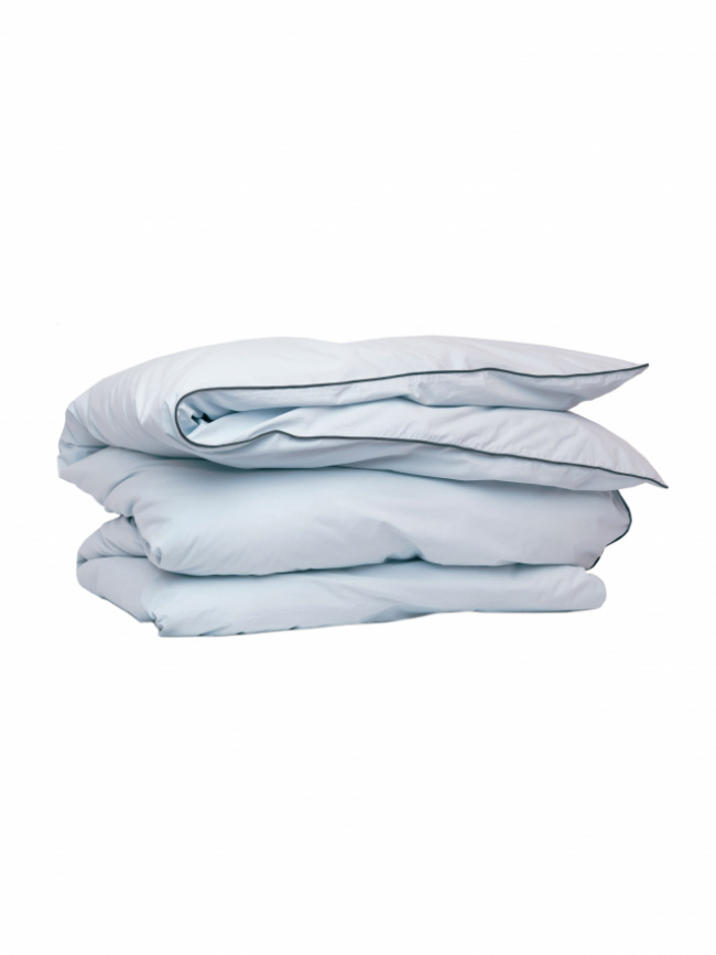 Mille Notti Powder Påslakan Ljusblå/Mörkblå