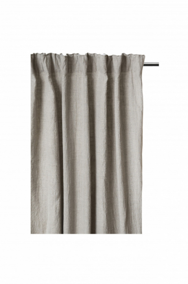 Himla Sunshine Gardin med Veckband Natural 140x290cm