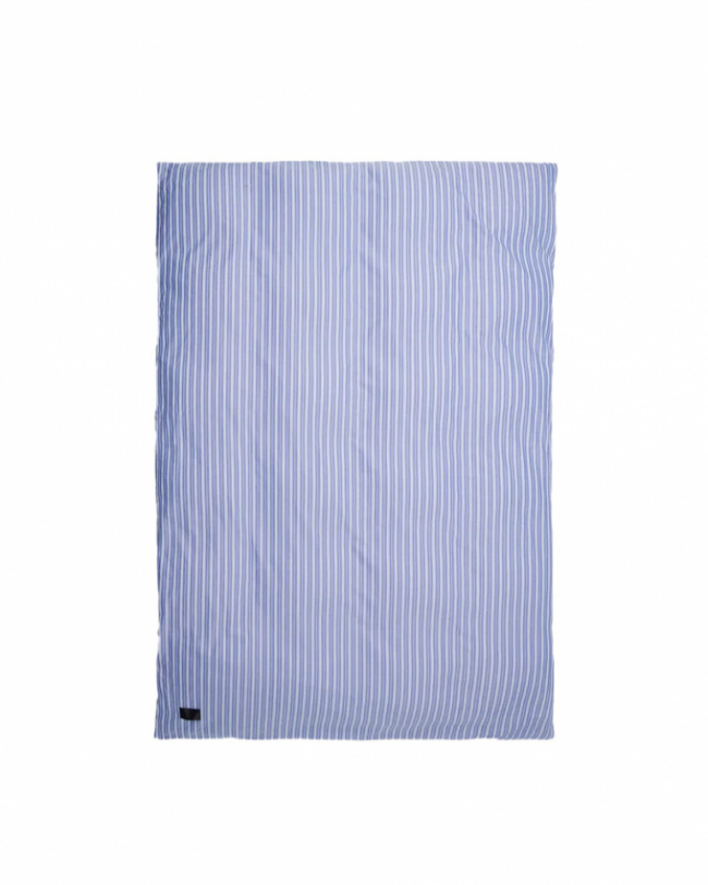 Magniberg Wall Street Oxford Påslakan Stripe Medium Blue