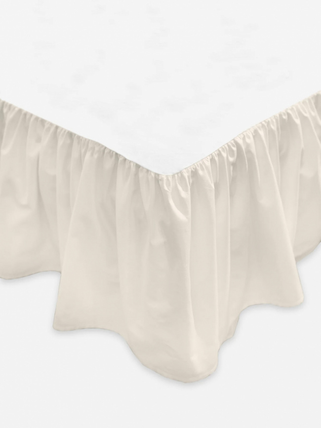 Mille Notti Laura Sängkappa Solid Off-White