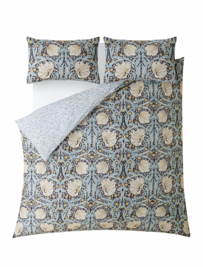 William Morris Påslakanset Pimpernel Blue